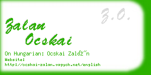 zalan ocskai business card